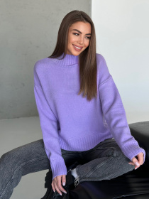 Свитер ISSA Plus модель WN20-569_сиреневый Фото