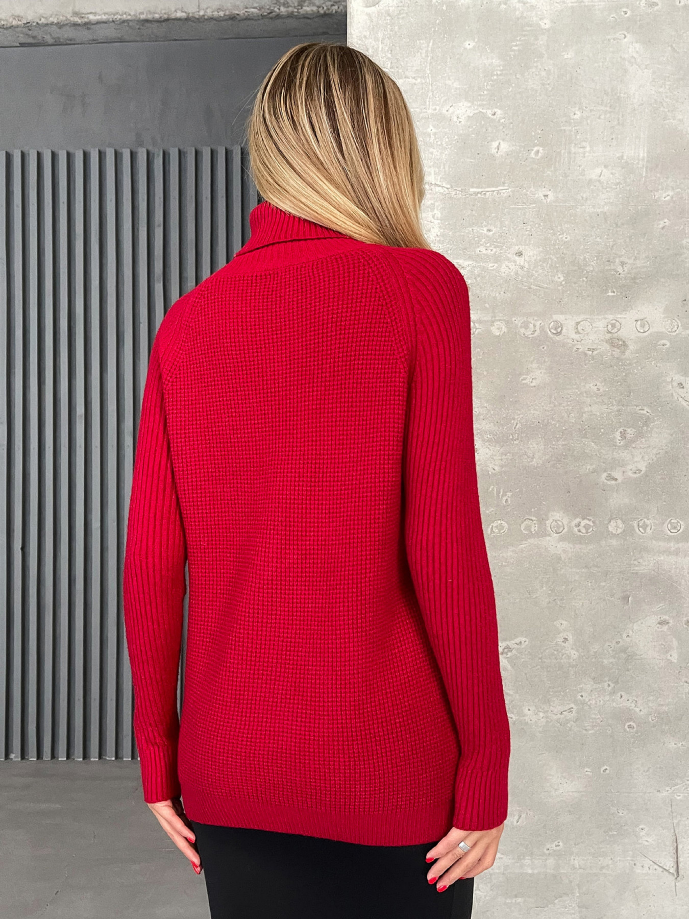 Водолазка ISSA Plus модель WN20-573_красный Фото