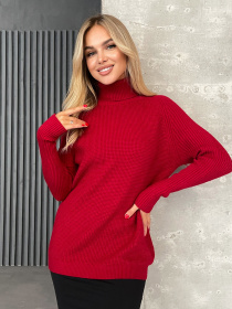 Водолазка ISSA Plus модель WN20-573_красный Фото