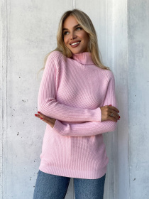 Водолазка ISSA Plus модель WN20-573_розовый Фото