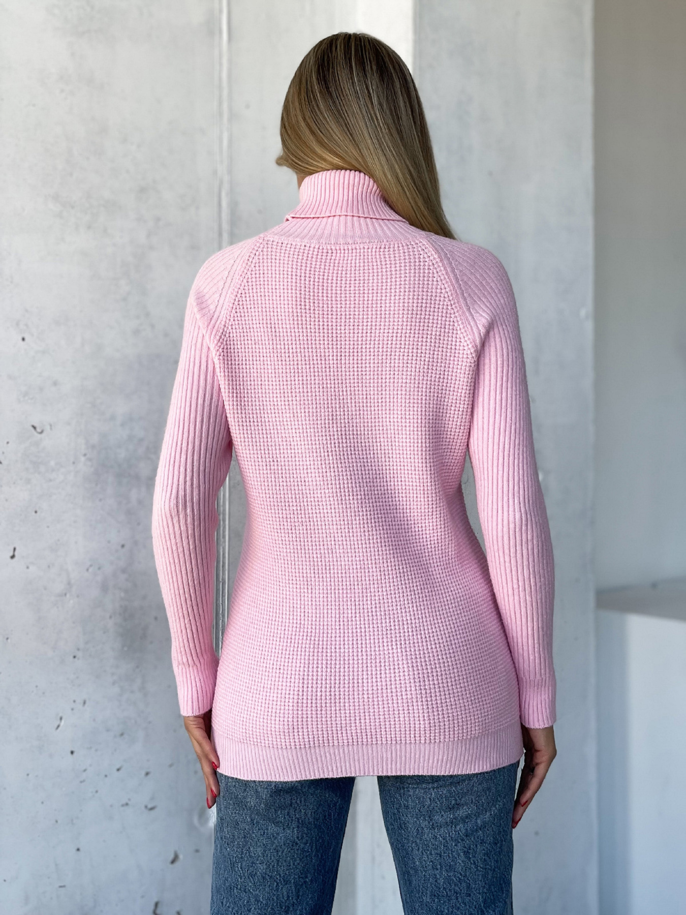 Водолазка ISSA Plus модель WN20-573_розовый Фото