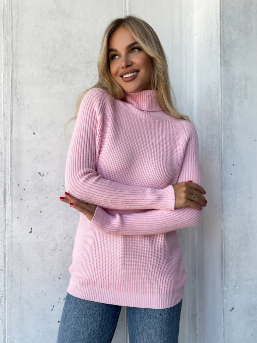 Водолазка ISSA Plus модель WN20-573_розовый Фото