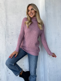 Свитер ISSA Plus модель WN20-573_темно-розовый Фото