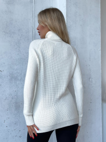 Свитер ISSA Plus модель WN20-573_молочный Фото