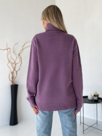 Свитер ISSA Plus модель WN20-574_сиреневый Фото