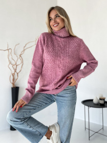 Светр ISSA Plus модель WN20-574_розовый Фото