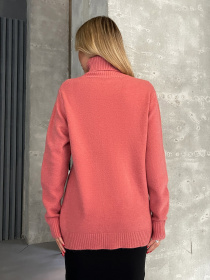 Свитер ISSA Plus модель WN20-574_коралловый Фото