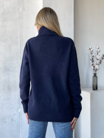 Свитер ISSA Plus модель WN20-574_темно-синий Фото