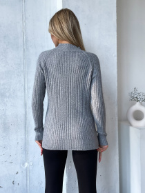 Джемпер ISSA Plus модель WN20-576_серый Фото