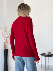 Джемпер ISSA Plus модель WN20-576_красный Фото