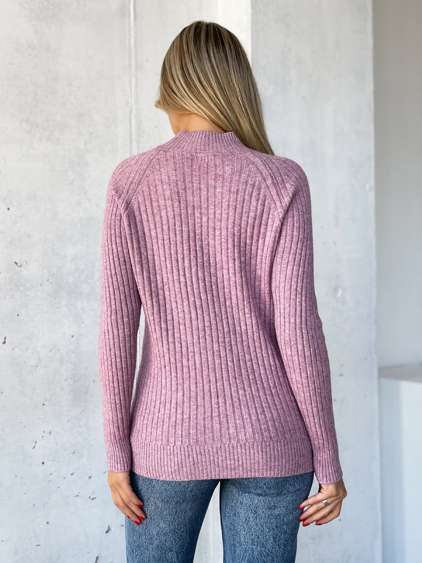 Джемпер ISSA Plus модель WN20-576_сиреневый Фото