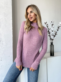 Джемпер ISSA Plus модель WN20-576_сиреневый Фото