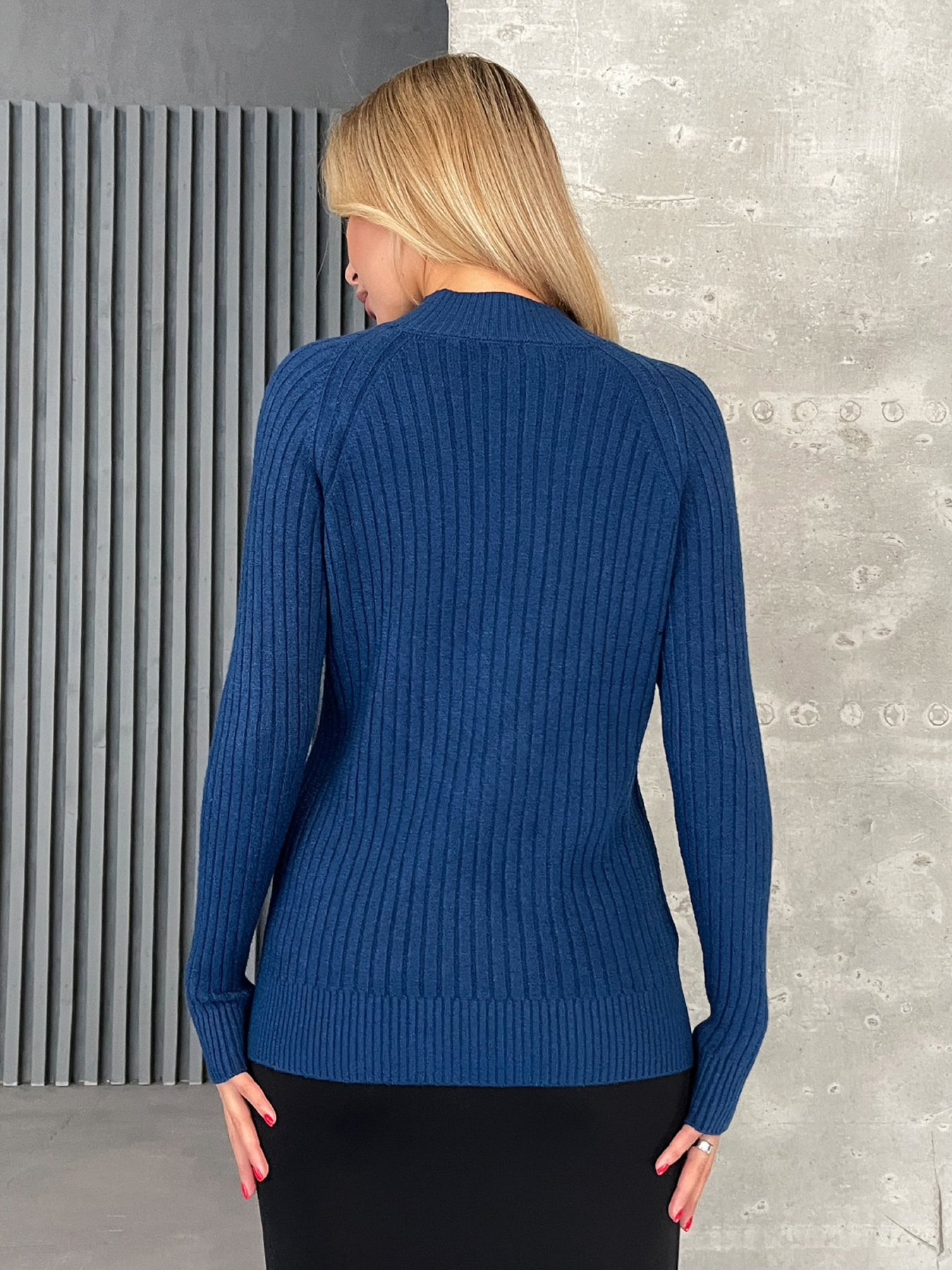 Джемпер ISSA Plus модель WN20-576_синий Фото