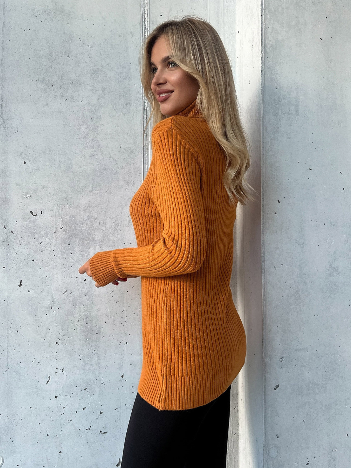 Водолазка ISSA Plus модель WN20-575_горчичный Фото