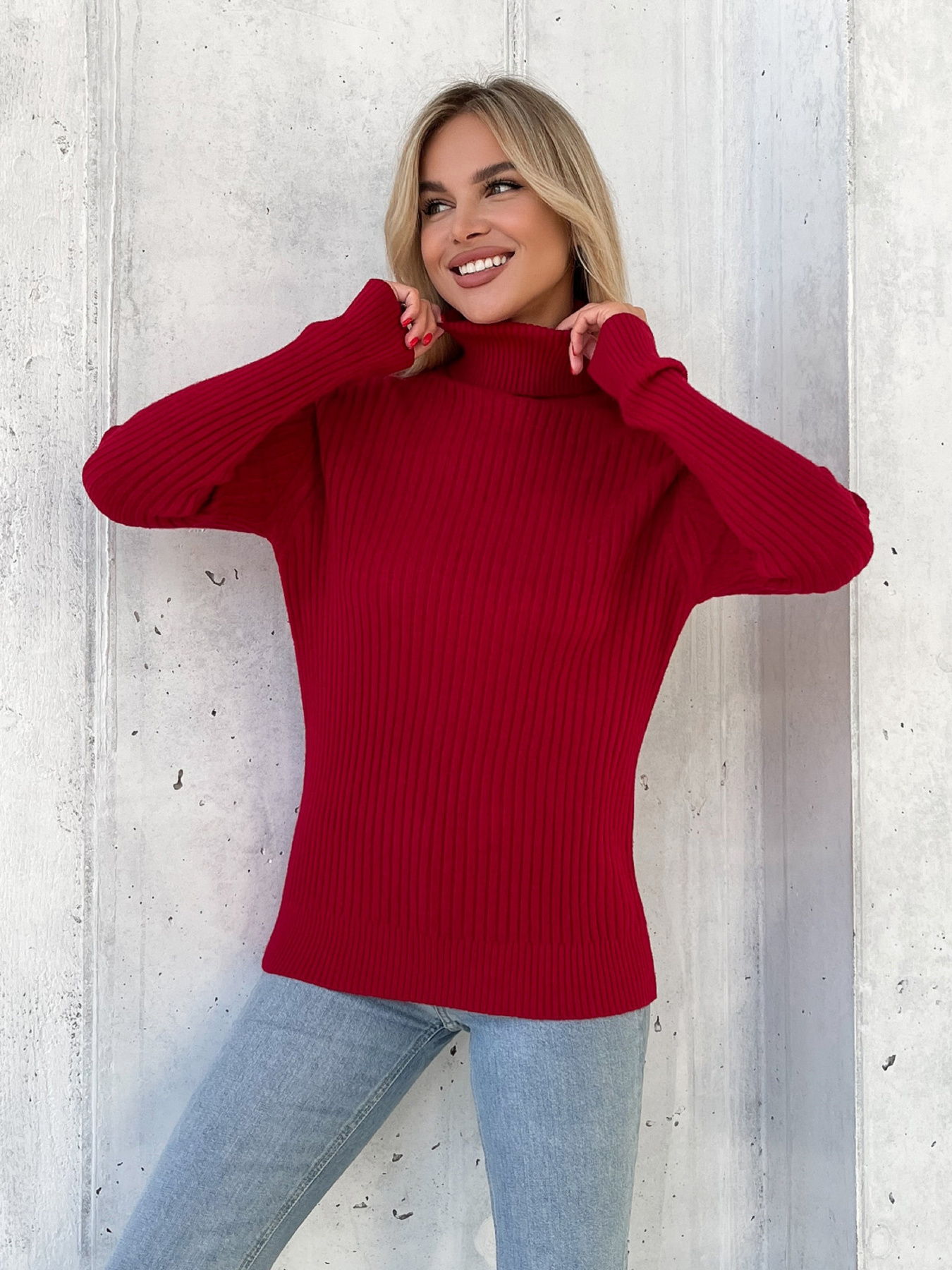 Водолазка ISSA Plus модель WN20-575_красный Фото