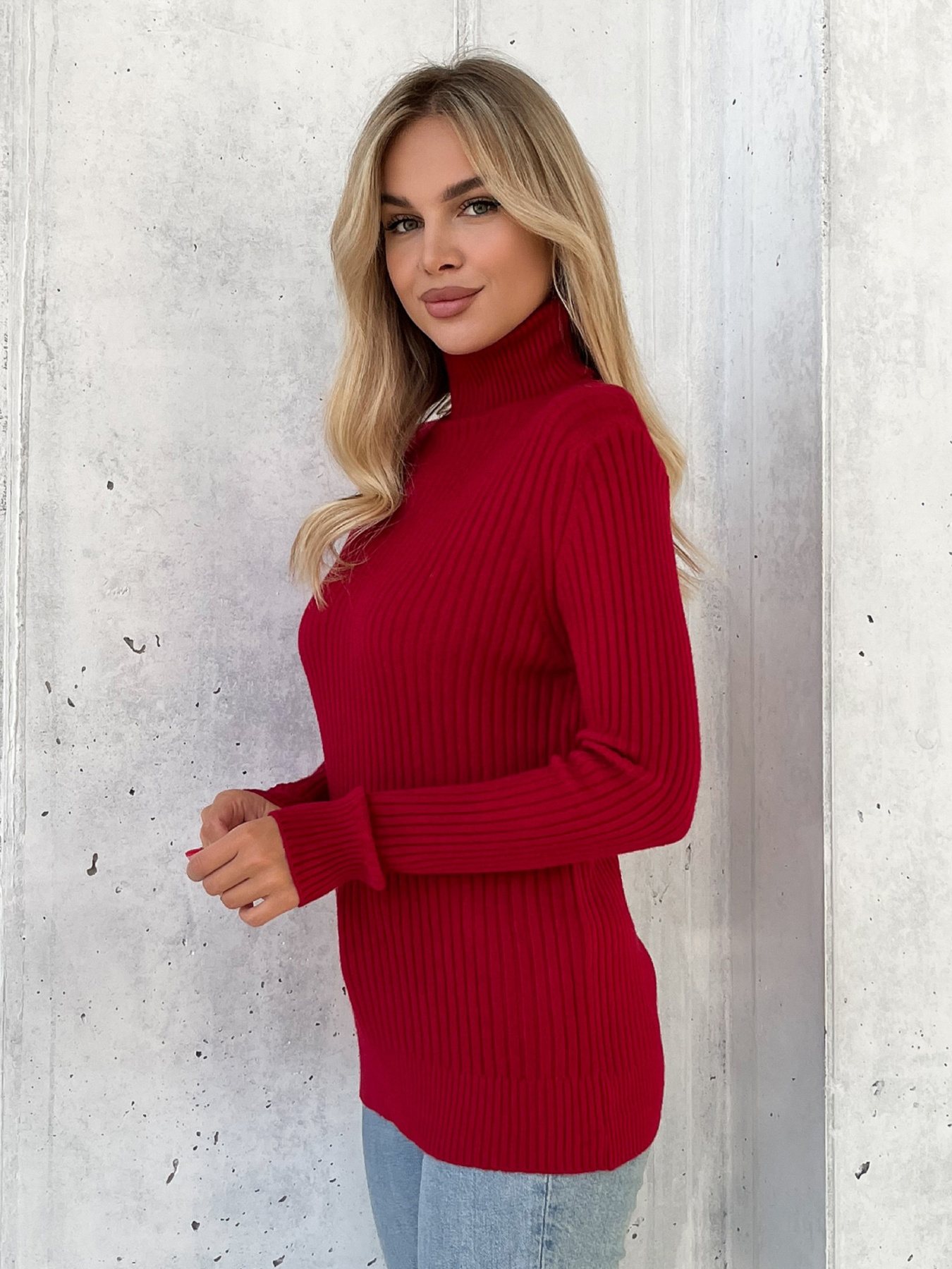 Водолазка ISSA Plus модель WN20-575_красный Фото