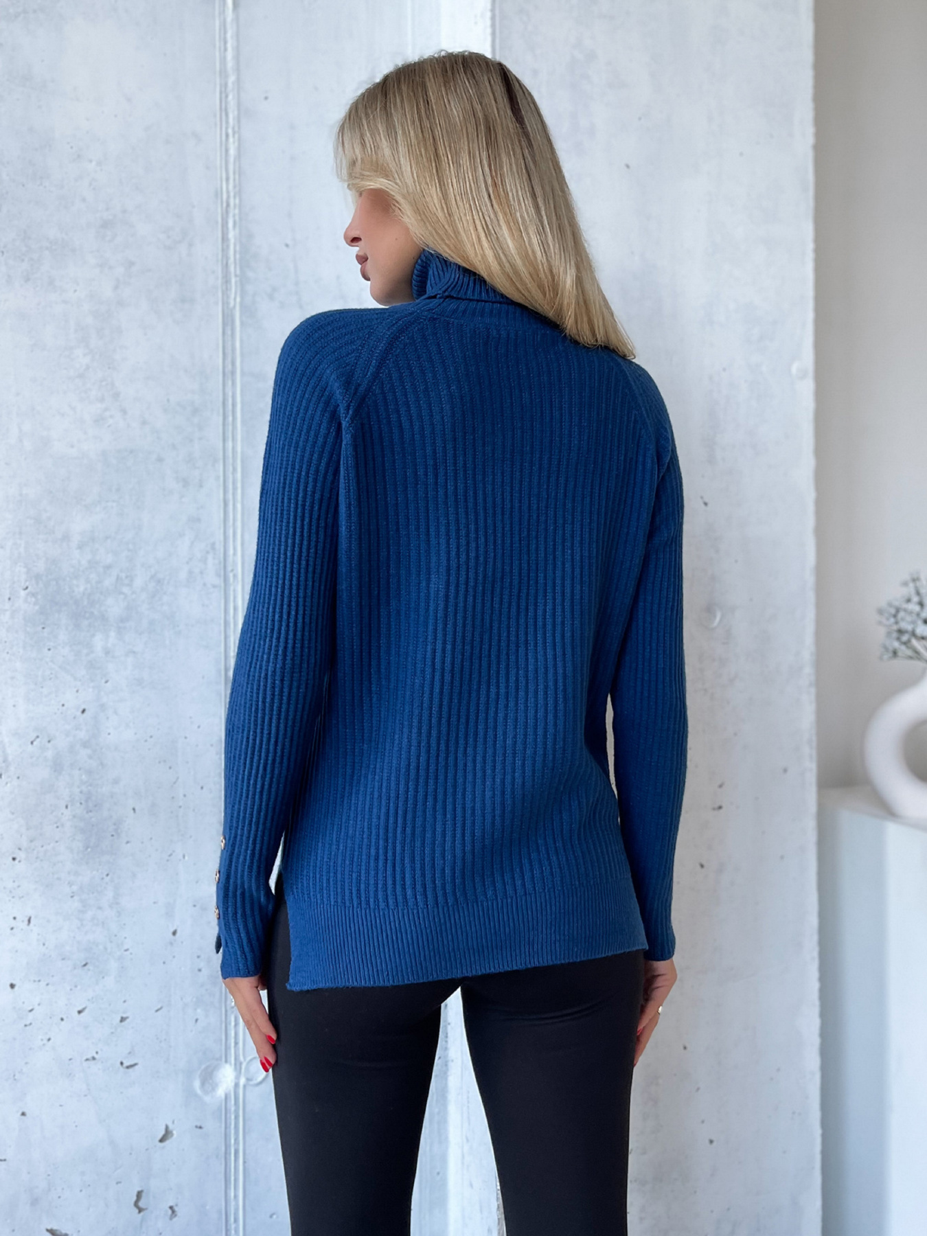 Водолазка ISSA Plus модель WN20-577_синий Фото