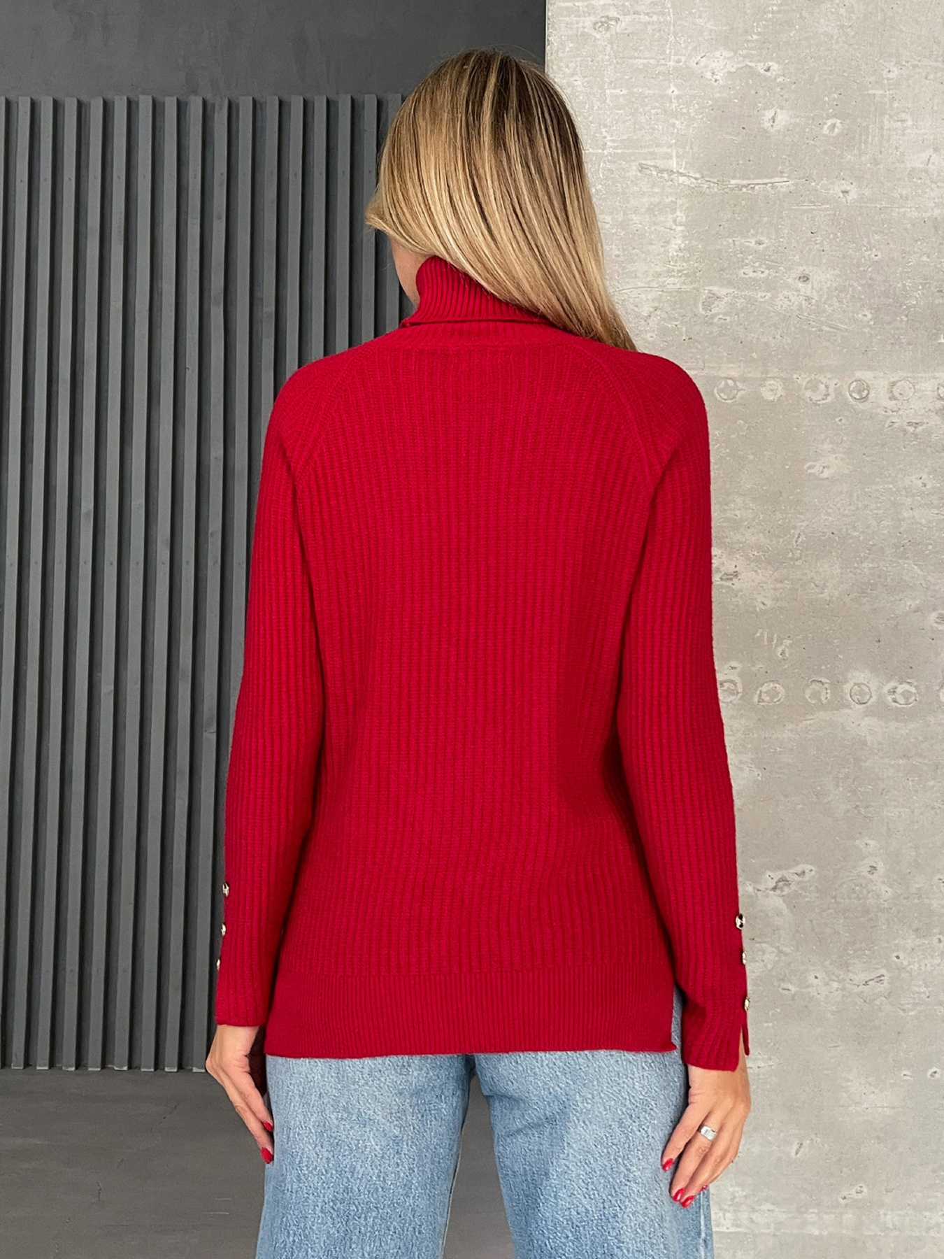 Водолазка ISSA Plus модель WN20-577_красный Фото