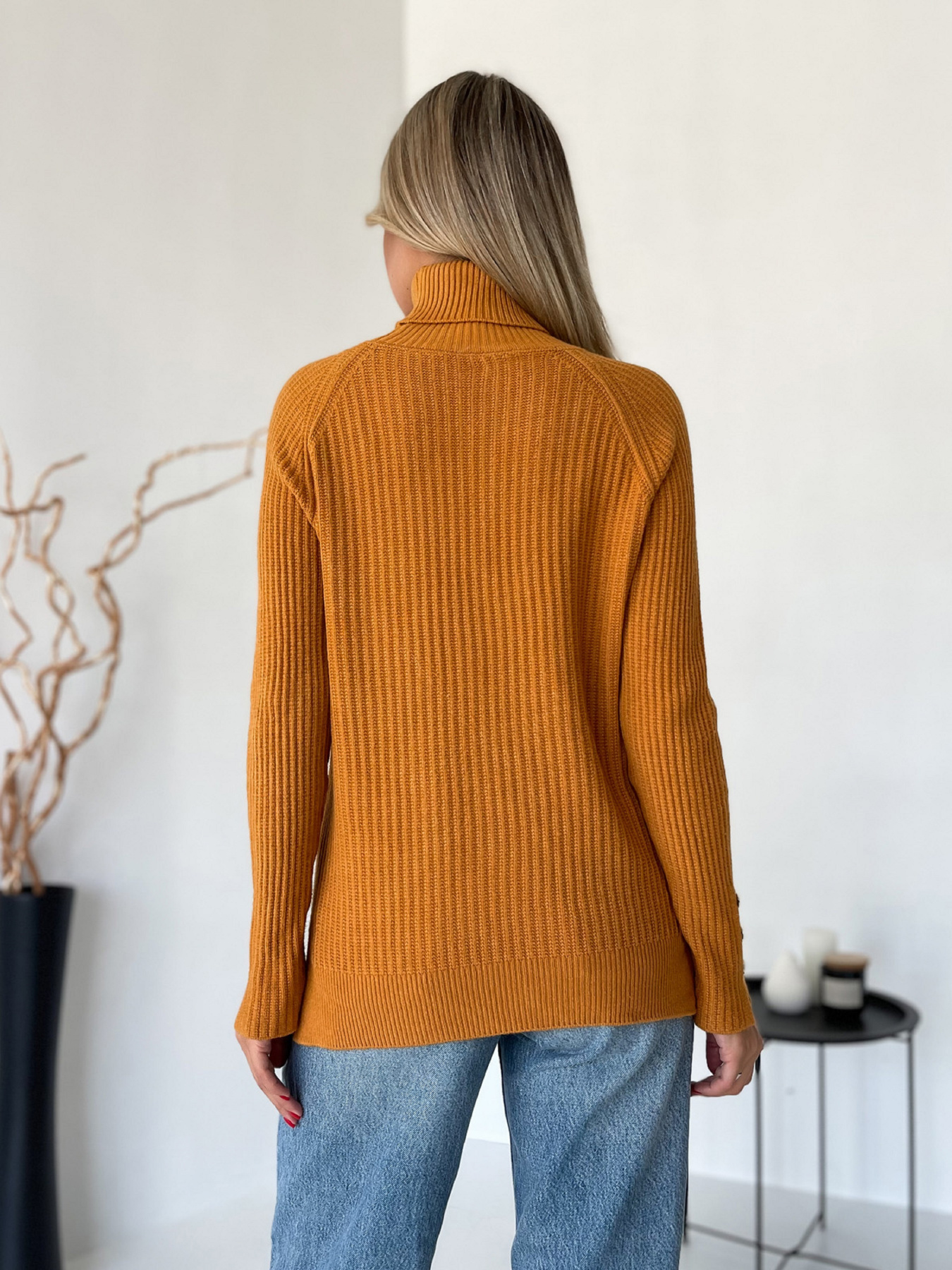 Водолазка ISSA Plus модель WN20-577_горчичный Фото