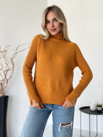 Водолазка ISSA Plus модель WN20-577_горчичный Фото