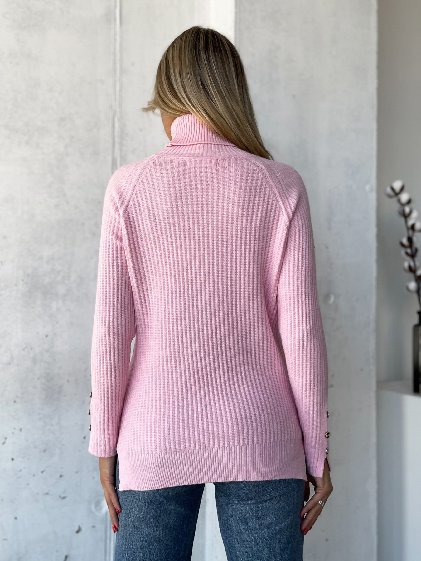 Водолазка ISSA Plus модель WN20-577_розовый Фото