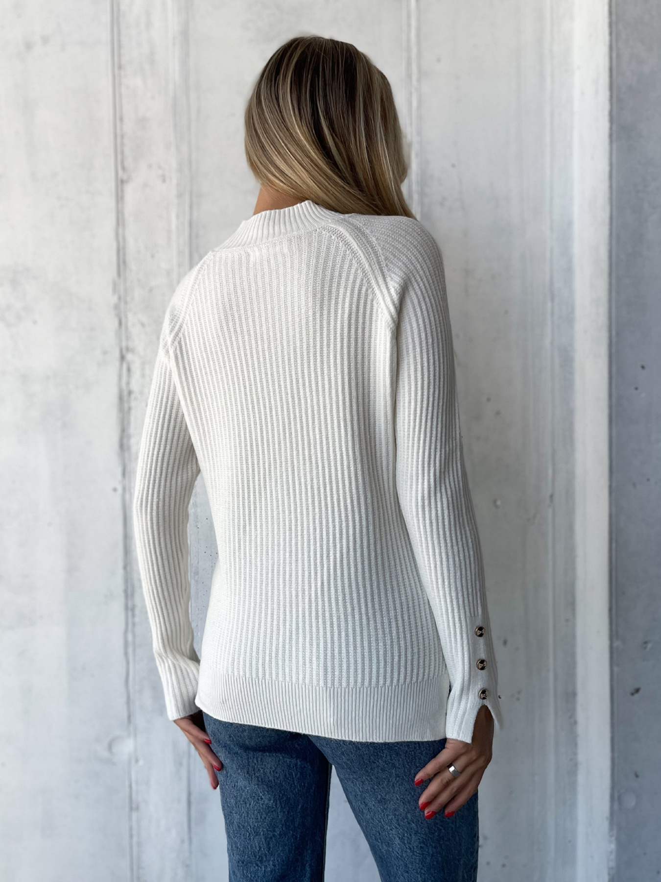 Джемпер ISSA Plus модель WN20-578_молочный Фото