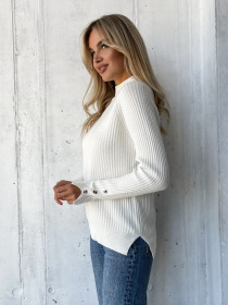 Джемпер ISSA Plus модель WN20-578_молочный Джемпер ISSA Plus модель WN20-578_молочный Фото