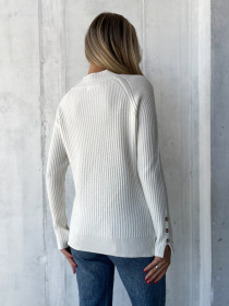 Джемпер ISSA Plus модель WN20-578_молочный Джемпер ISSA Plus модель WN20-578_молочный Фото