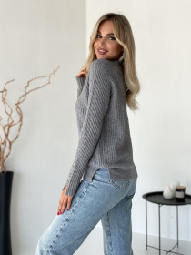 Джемпер ISSA Plus модель WN20-578_серый Фото