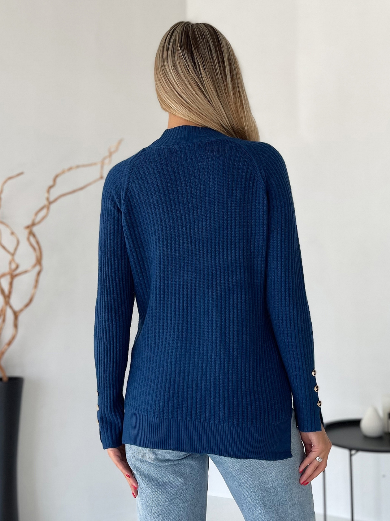 Джемпер ISSA Plus модель WN20-578_синий Фото