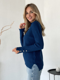 Джемпер ISSA Plus модель WN20-578_синий Фото