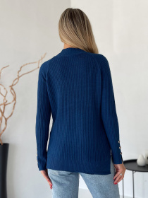 Джемпер ISSA Plus модель WN20-578_синий Фото