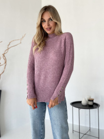 Джемпер ISSA Plus модель WN20-578_сиреневый Фото