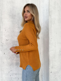 Джемпер ISSA Plus модель WN20-578_горчичный Фото