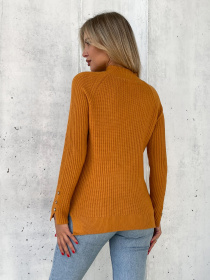 Джемпер ISSA Plus модель WN20-578_горчичный Фото