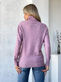 Свитер ISSA Plus модель WN20-579_сиреневый Фото