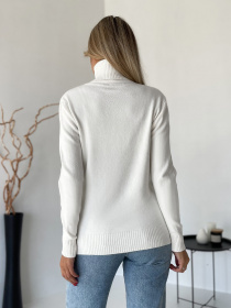 Свитер ISSA Plus модель WN20-579_молочный Свитер ISSA Plus модель WN20-579_молочный Фото