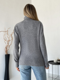 Свитер ISSA Plus модель WN20-579_серый Фото