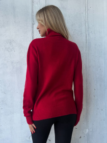 Свитер ISSA Plus модель WN20-579_красный Фото