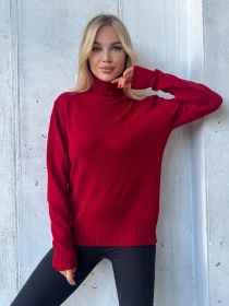 Свитер ISSA Plus модель WN20-579_красный Фото