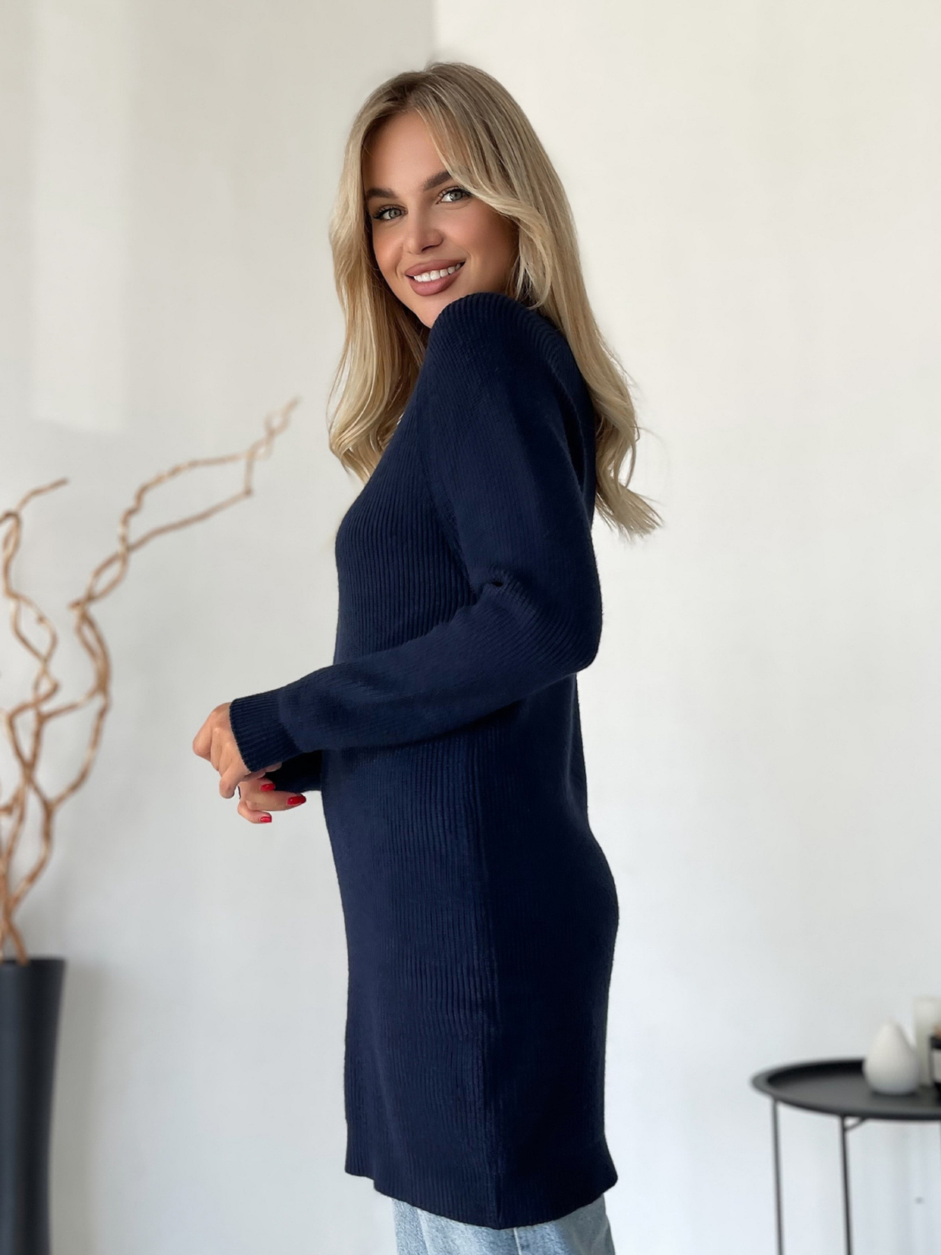 Туника ISSA Plus модель WN20-580_темно-синий Фото