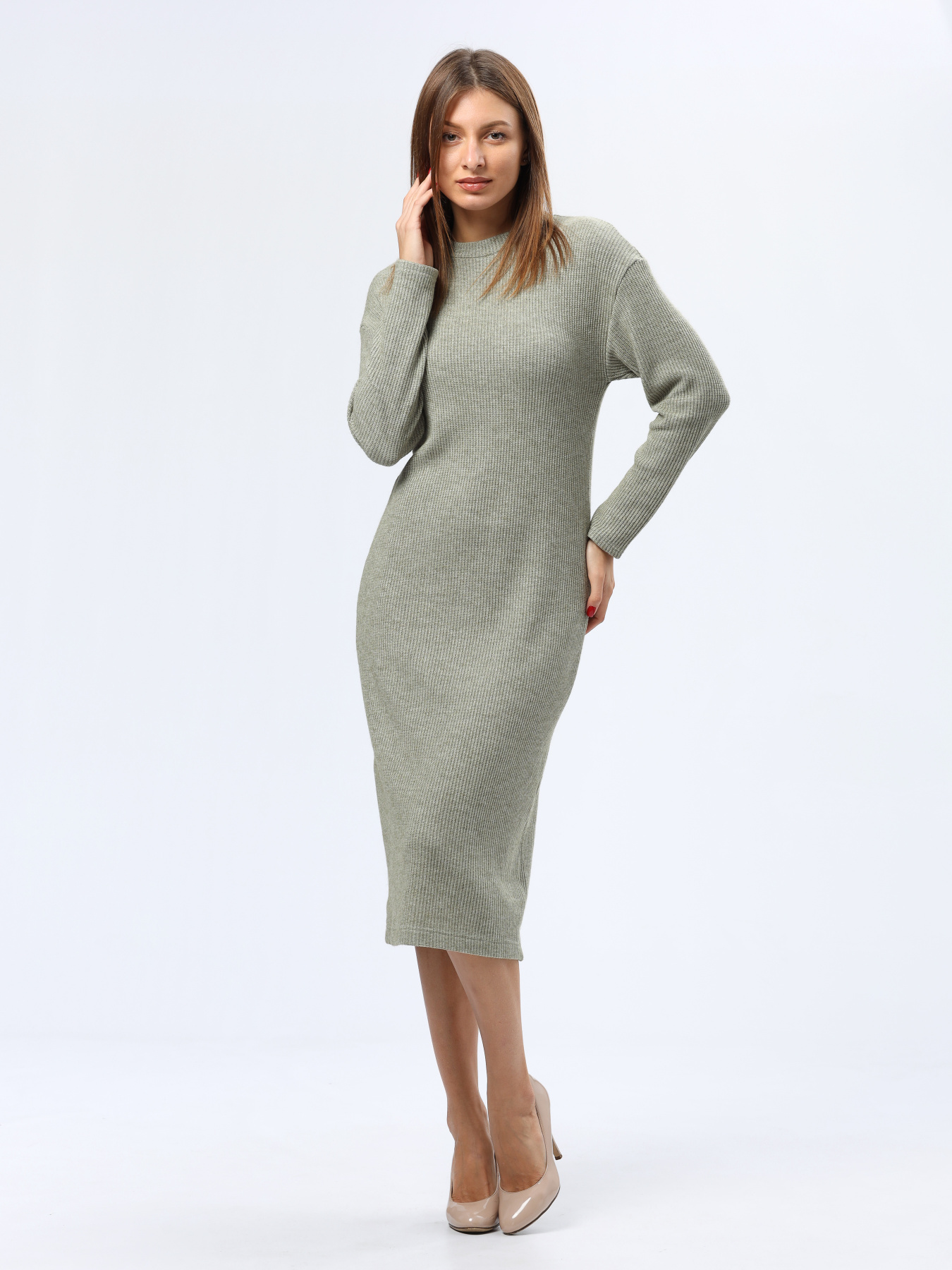 Платье миди CAT ORANGE модель 5754 Фото