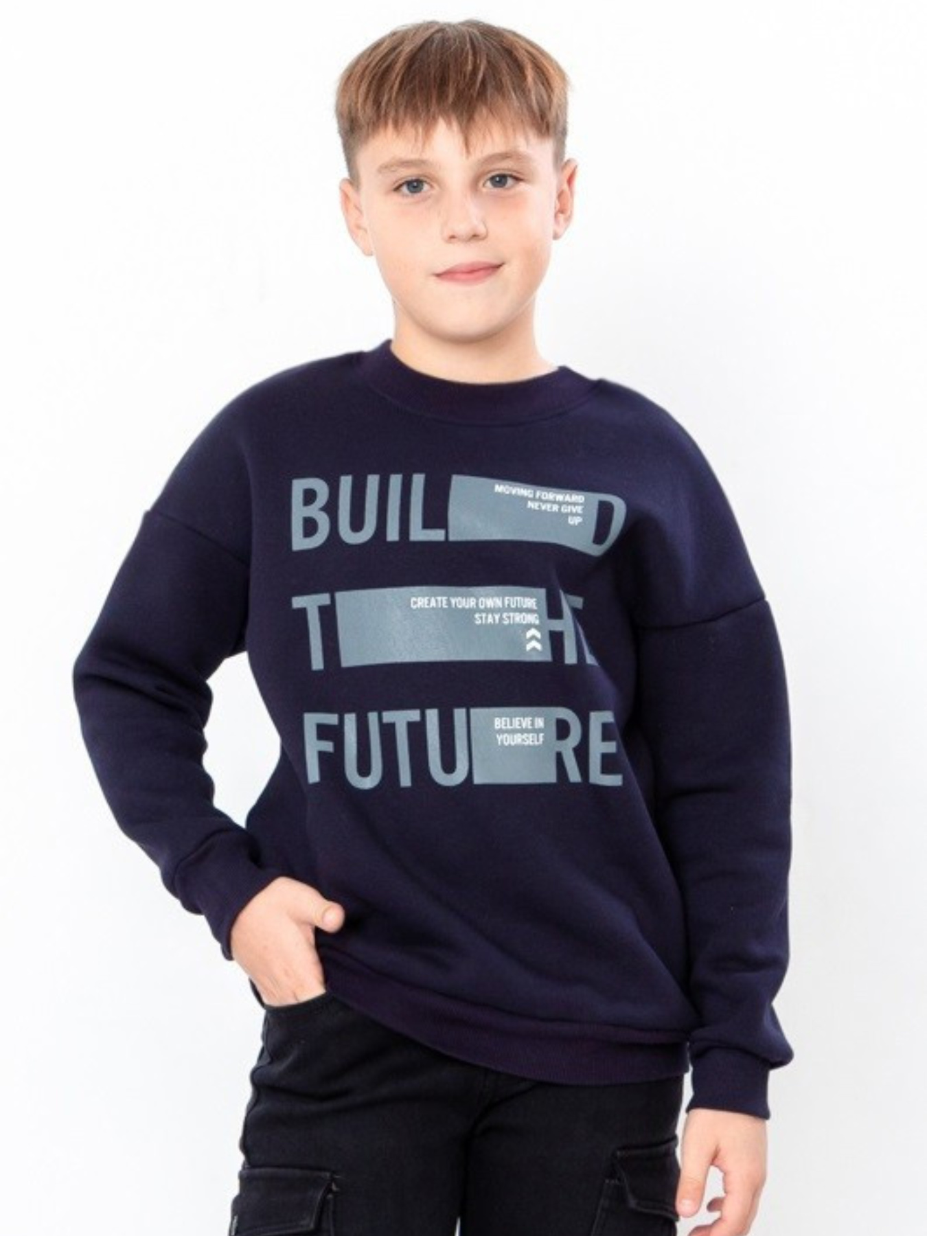 Свитшот Носи своє модель 6393-025-33-1-chornilxno-sinj Фото