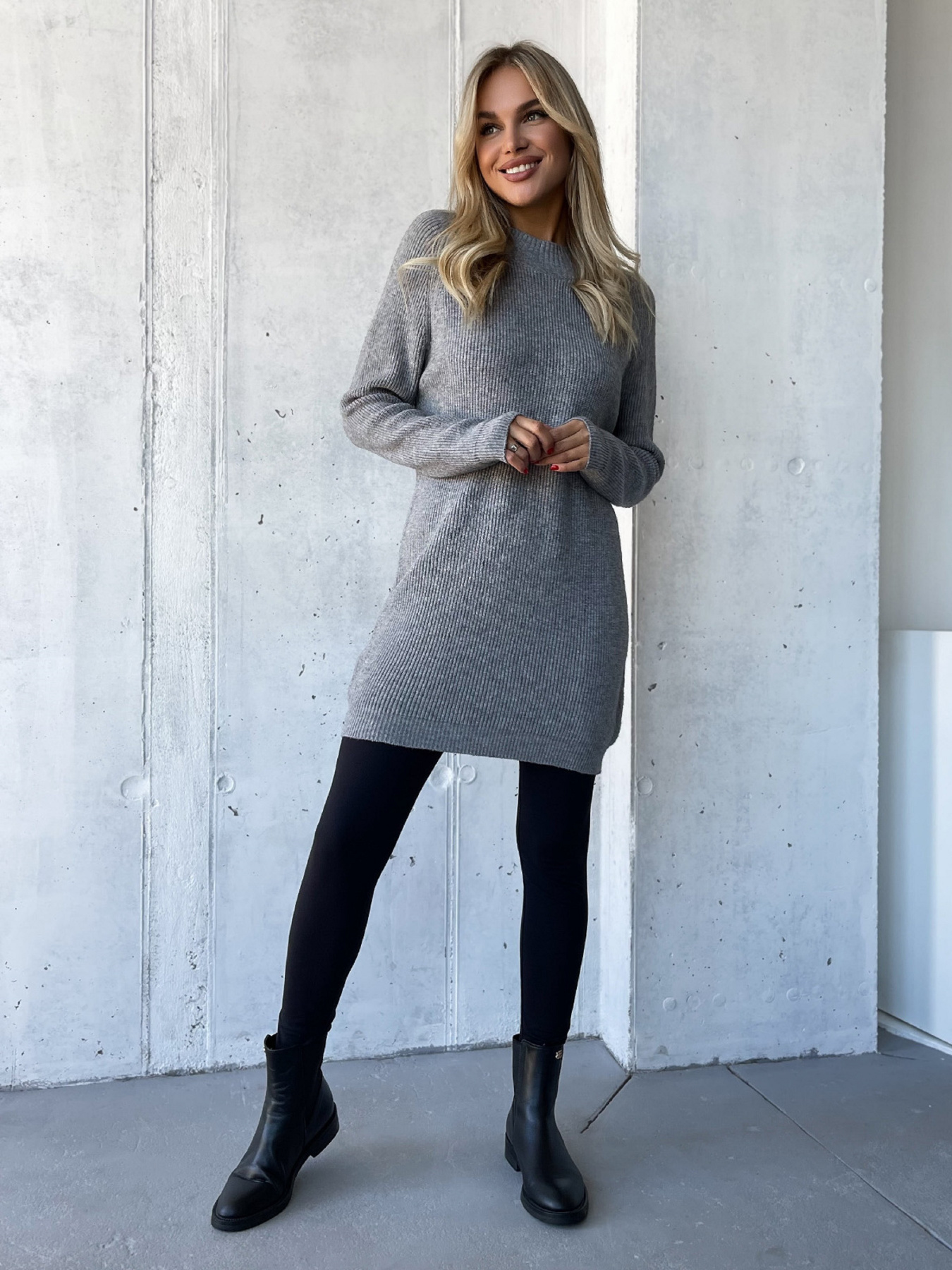 Туника ISSA Plus модель WN20-580_серый Фото