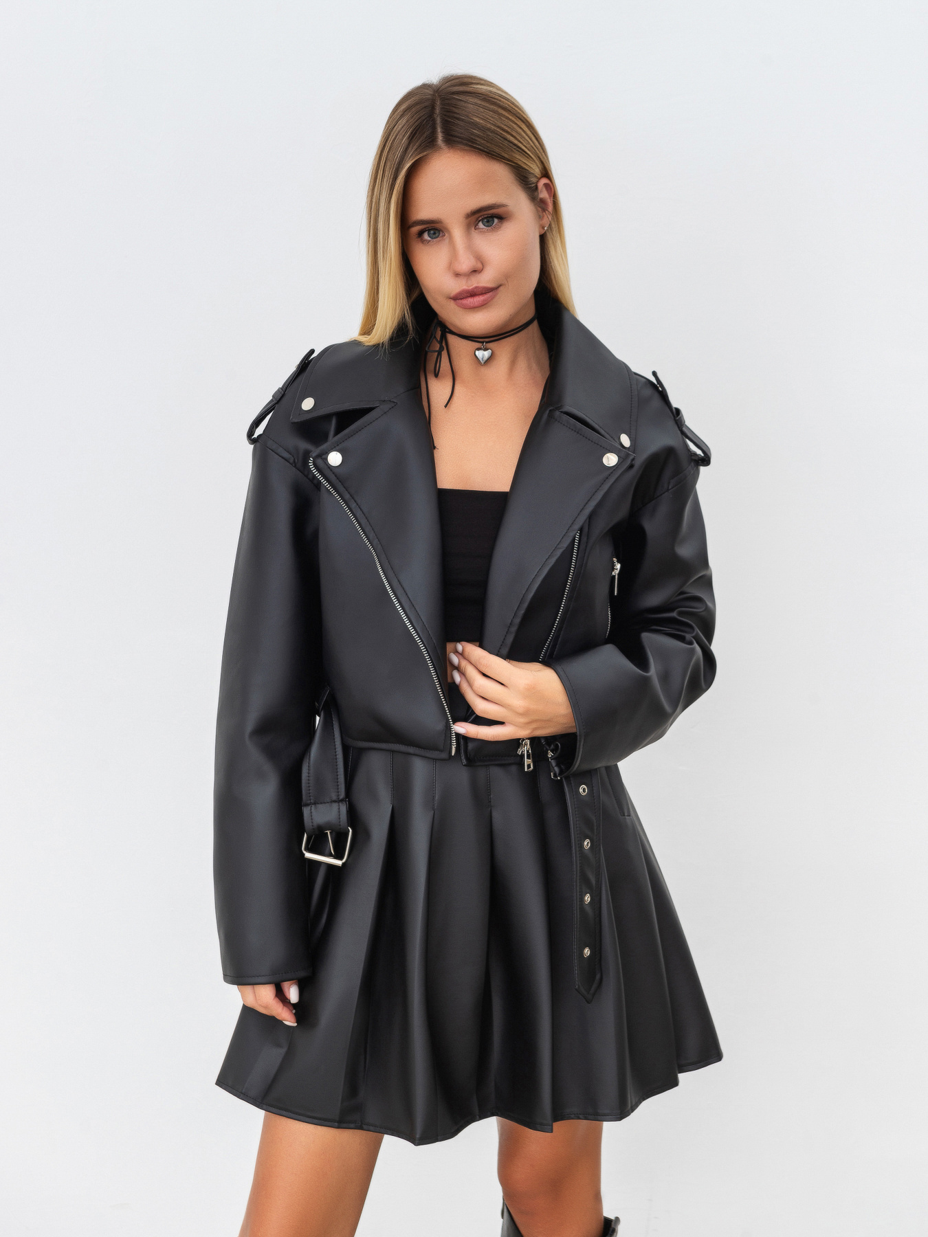 Шкіряна куртка Romashka Аріка модель 208023804101 Фото