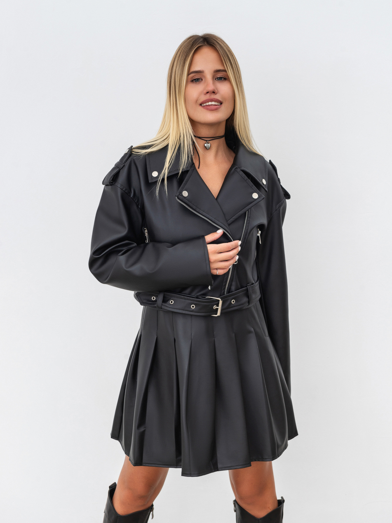 Шкіряна куртка Romashka Аріка модель 208023804101 Фото