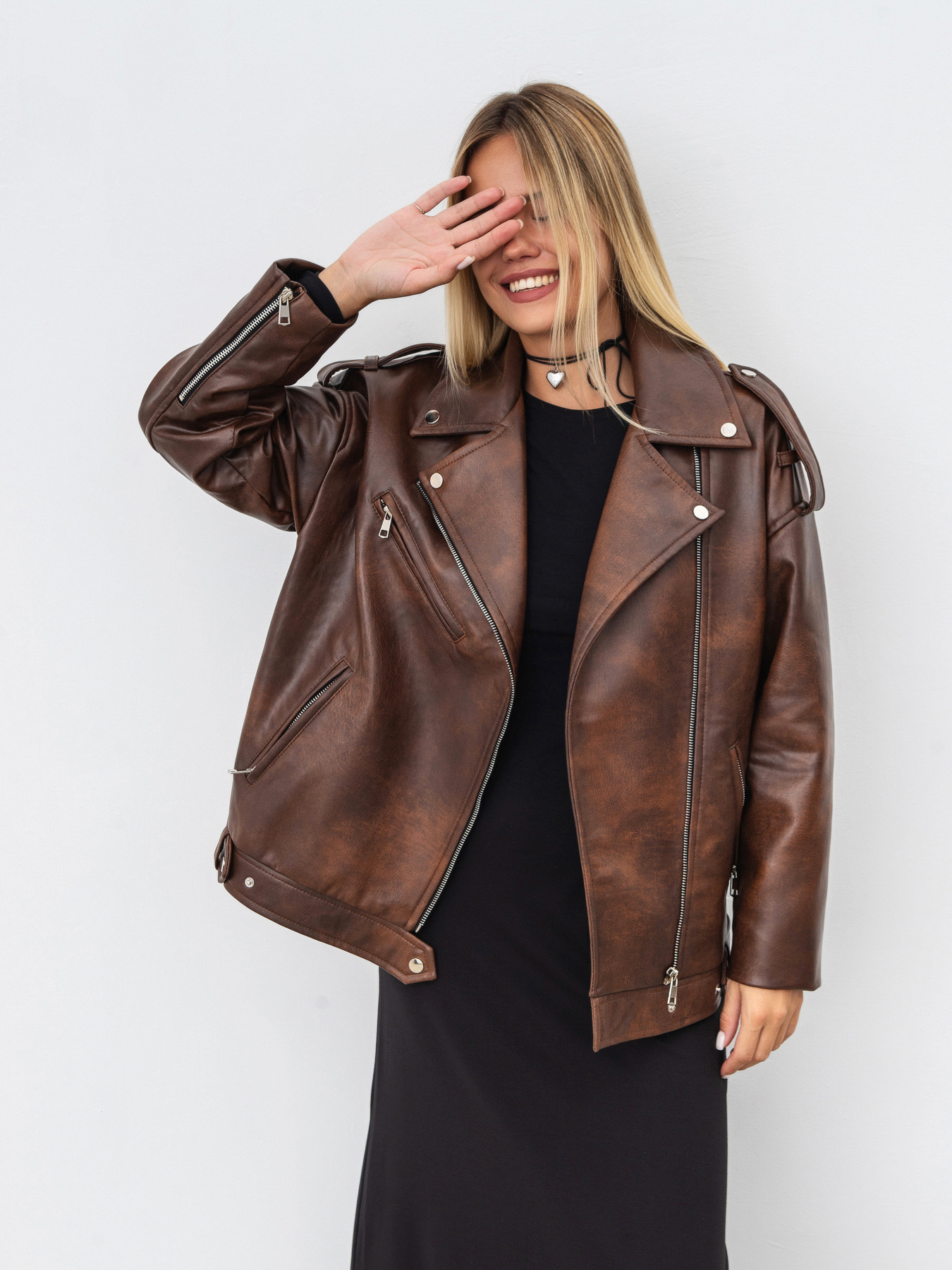 Шкіряна куртка Romashka Берлін модель 208018204061 Фото