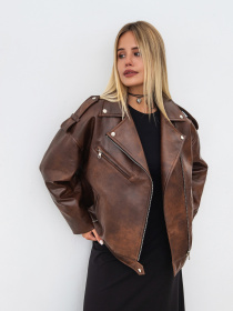 Шкіряна куртка Romashka Берлін модель 208018204061 Фото