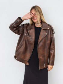 Шкіряна куртка Romashka Берлін модель 208018204061 Фото