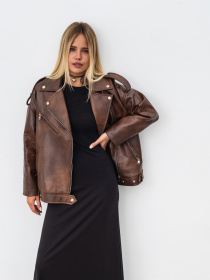 Шкіряна куртка Romashka Берлін модель 208018204061 Фото